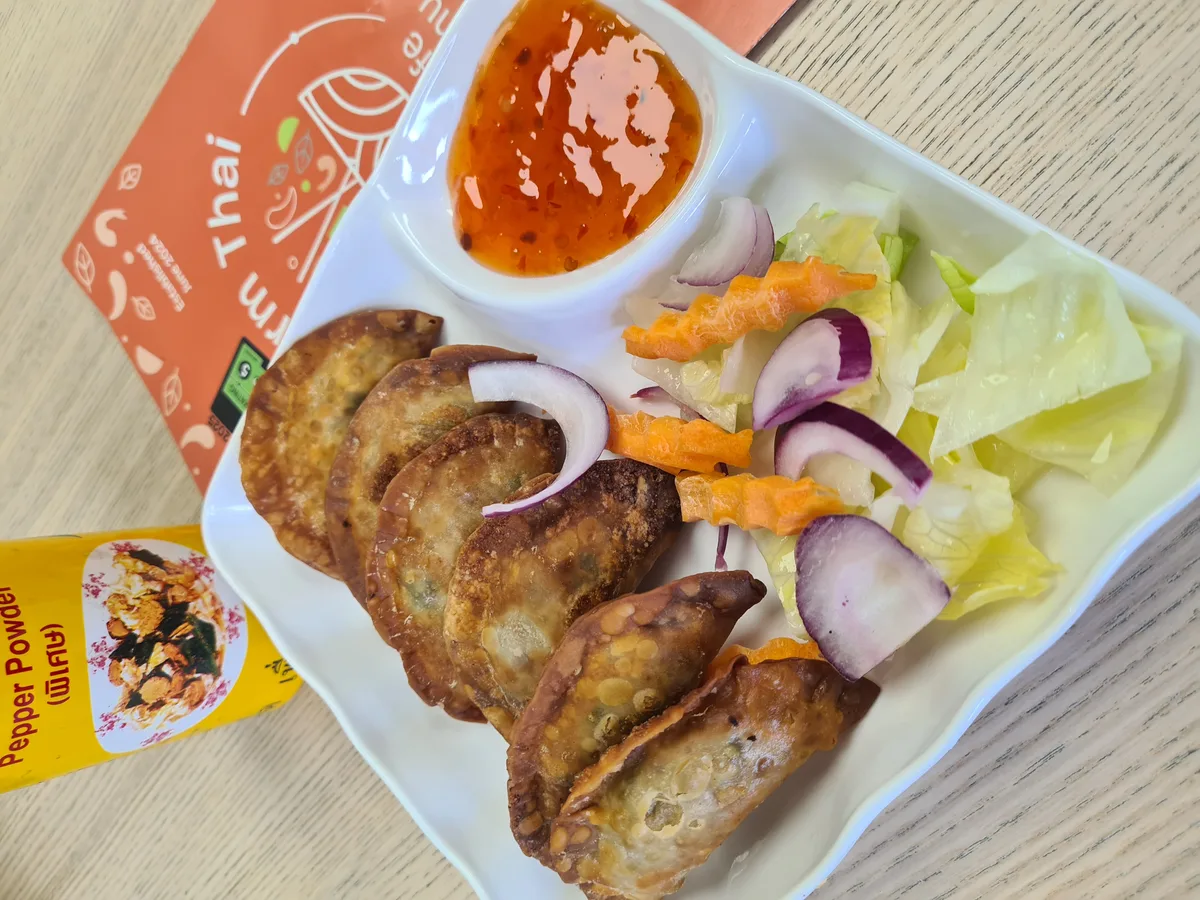 Kra Pao Bites crispy Thai starter with sweet chilli sauce Charm Thai Cafe Doncaster