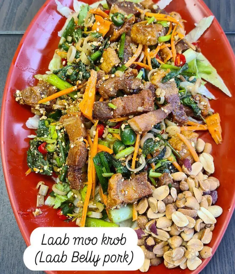 Laab Moo Krob crispy pork salad Charm Thai Cafe Doncaster